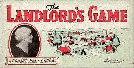 Box cover of The Landlord's Game from the early 1900s